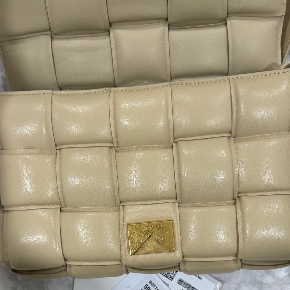 Bottega Veneta Tan Padded Crossbody Bag - Picture 3 of 6